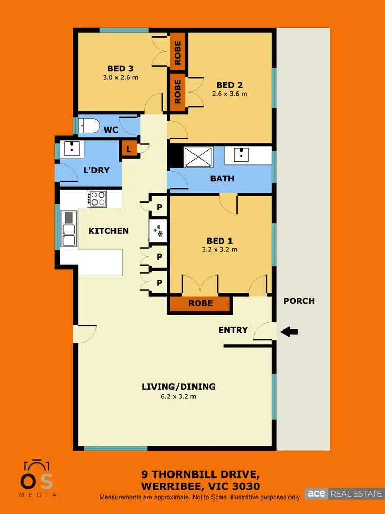 Floorplan of Homely house listing, 9 Thornbill Drive, Werribee VIC 3030