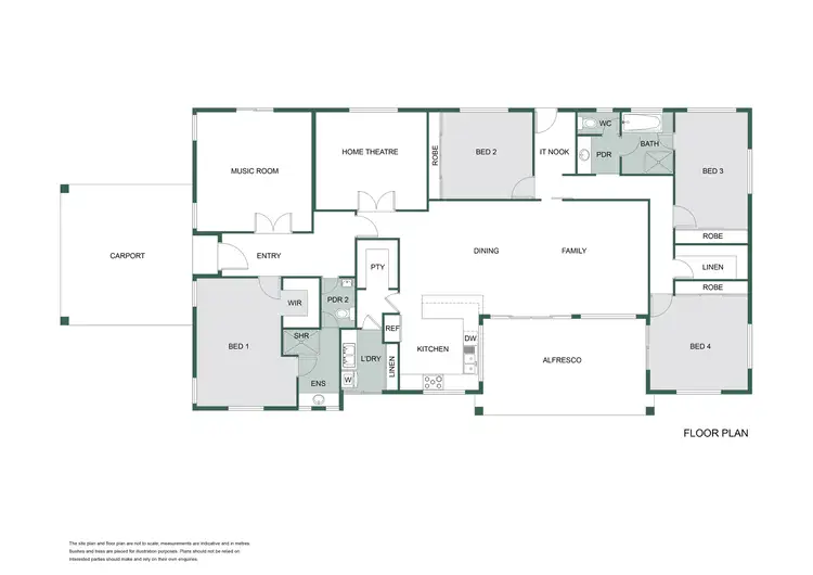 Floorplan of Homely house listing, 6 Wandering Drive, North Dandalup WA 6207
