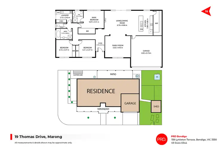 Floorplan of Homely house listing, 19 Thomas Drive, Marong VIC 3515