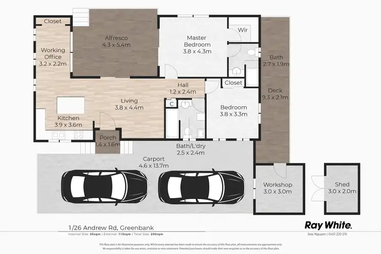 Floorplan of Homely retirement listing, 1/26 Andrew Road, Greenbank QLD 4124