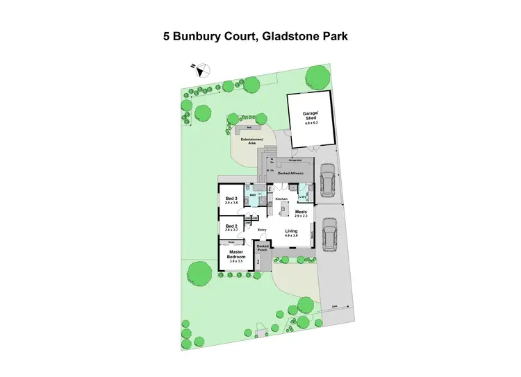 Floorplan of Homely house listing, 5 Bunbury Court, Gladstone Park VIC 3043
