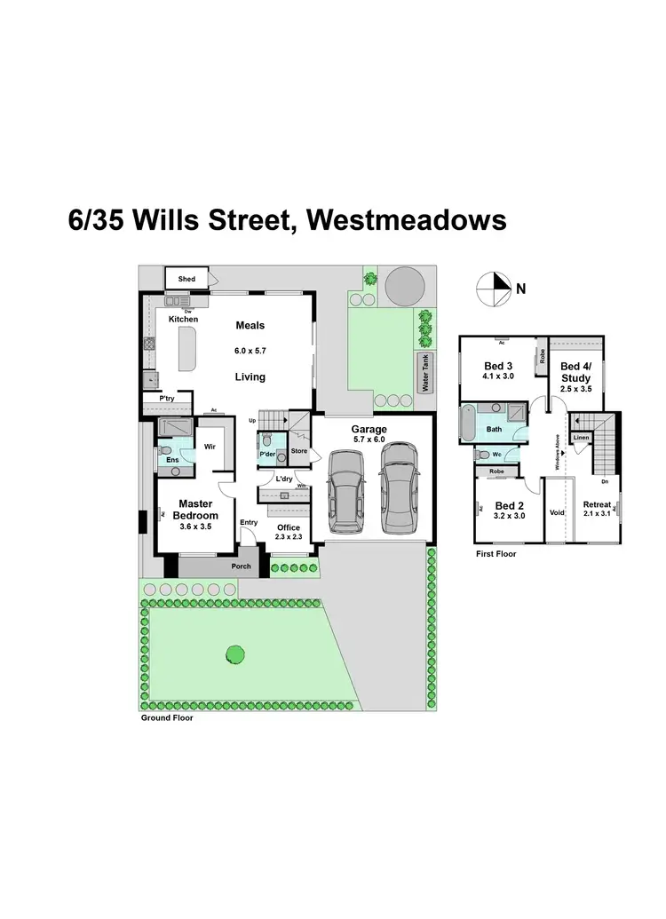 Floorplan of Homely house listing, 6/35 Wills Street, Westmeadows VIC 3049