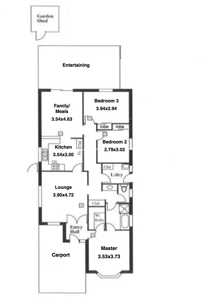 Floorplan of Homely house listing, 10 Tina Way, Morphett Vale SA 5162