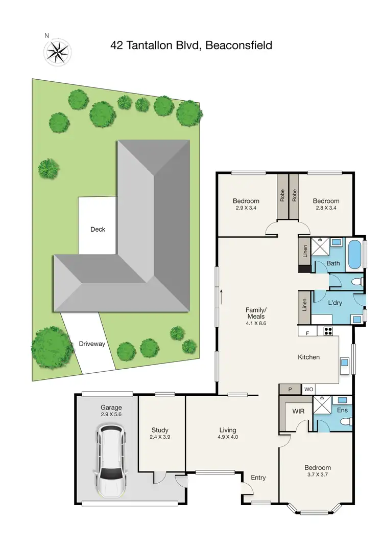 Floorplan of Homely house listing, 42 Tantallon Boulevard, Beaconsfield VIC 3807