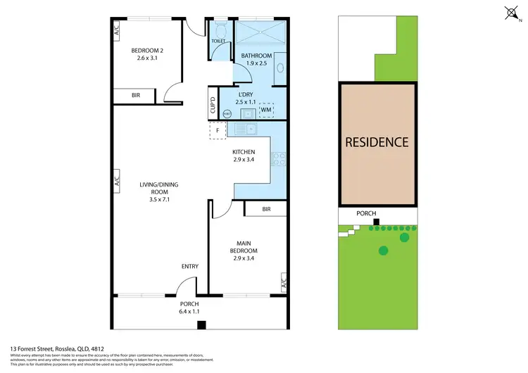 Floorplan of Homely house listing, 1-6/13 Forrest Street (Benson Street), Rosslea QLD 4812