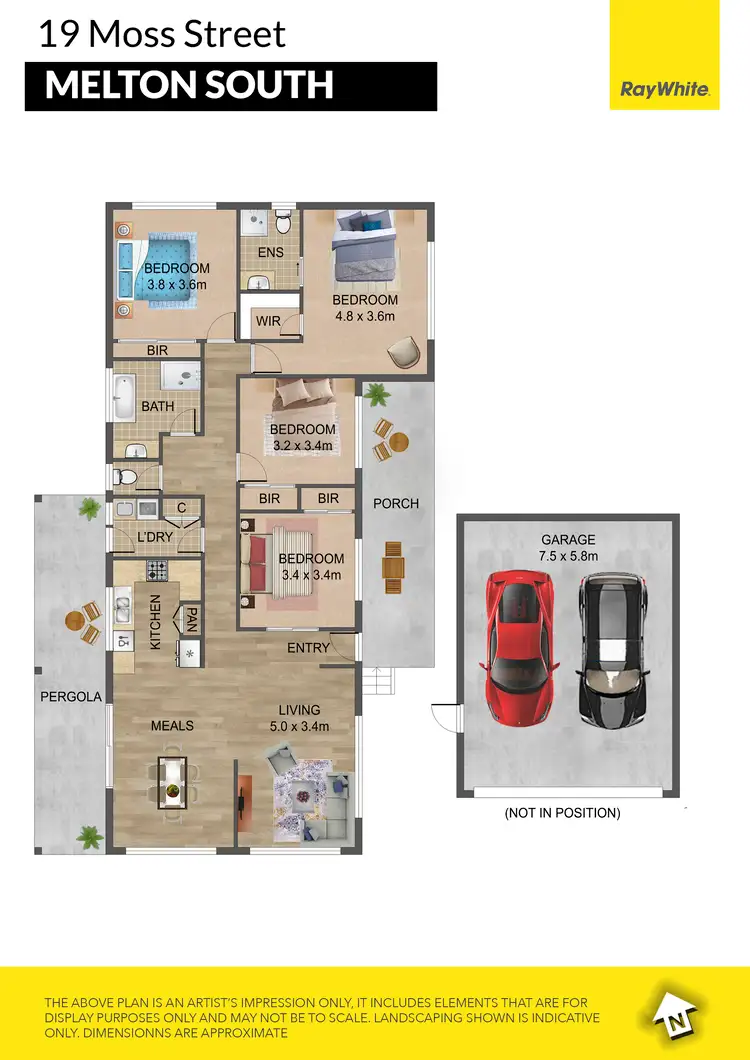 Floorplan of Homely house listing, 19 Moss Street, Melton South VIC 3338