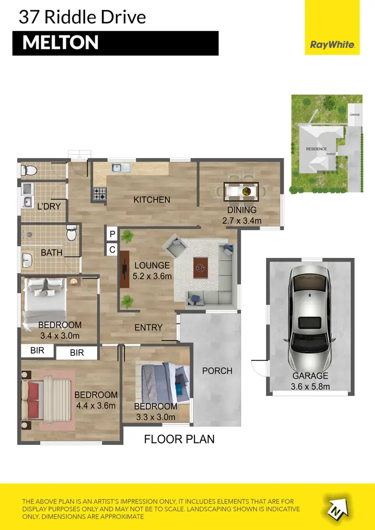 Floorplan of Homely house listing, 37 Riddle Drive, Melton VIC 3337
