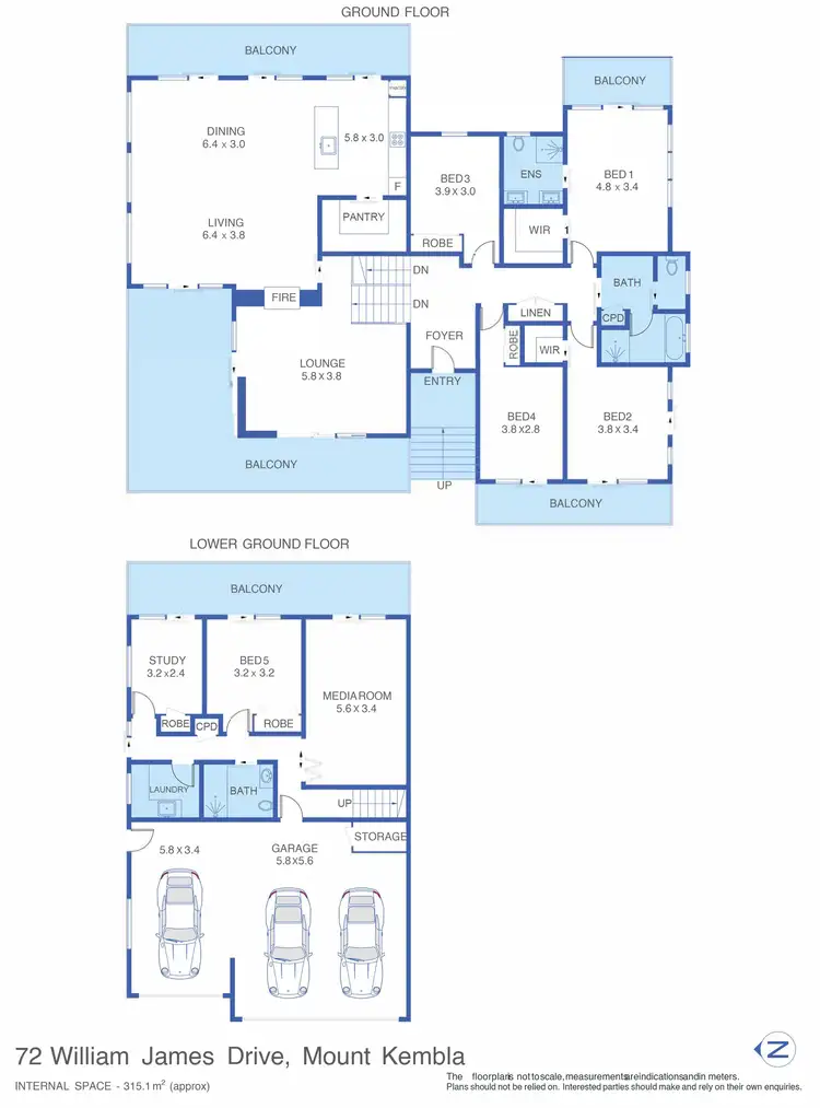 Floorplan of Homely house listing, 72 William James Drive, Mount Kembla NSW 2526