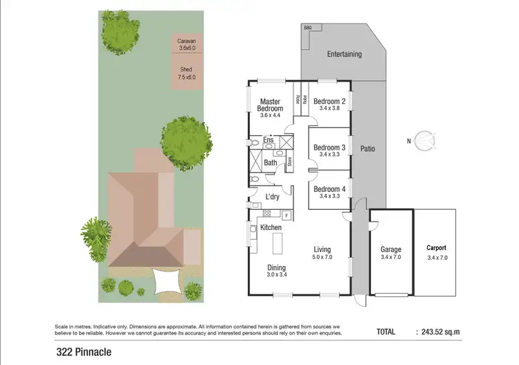 Floorplan of Homely house listing, 322 Pinnacle Drive, Rasmussen QLD 4815