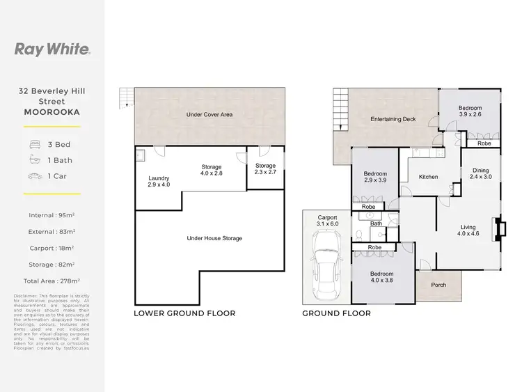Floorplan of Homely house listing, 32 Beverley Hill Street, Moorooka QLD 4105