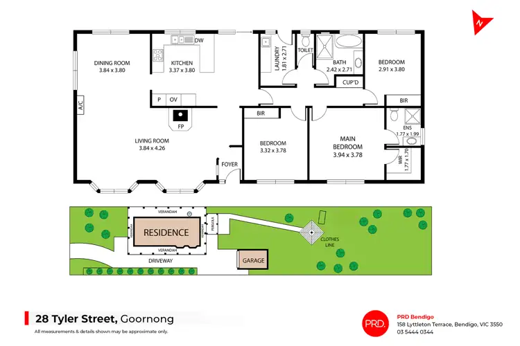 Floorplan of Homely house listing, 28 Tyler Street, Goornong VIC 3557