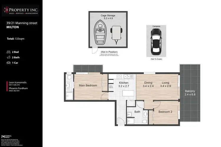 Floorplan of Homely unit listing, 39/21 Manning Street, Milton QLD 4064