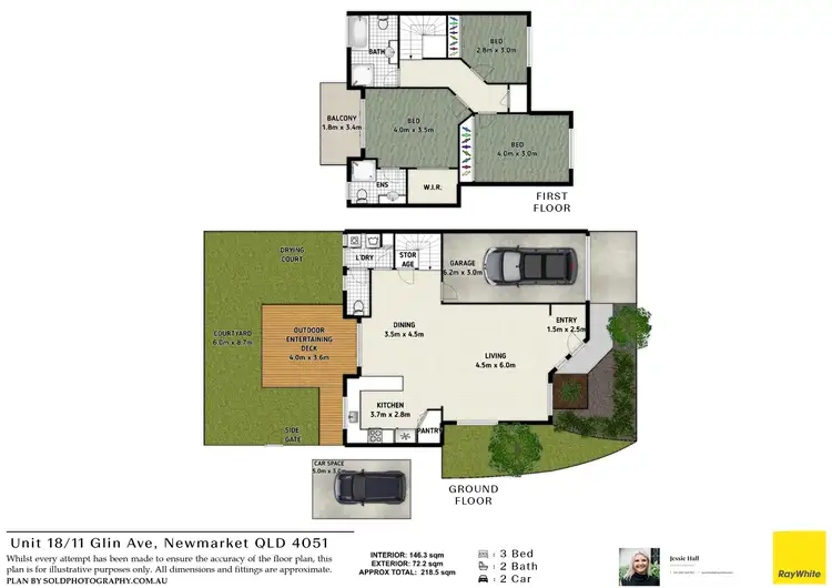 Floorplan of Homely townhouse listing, 18/11 Glin Avenue, Newmarket QLD 4051