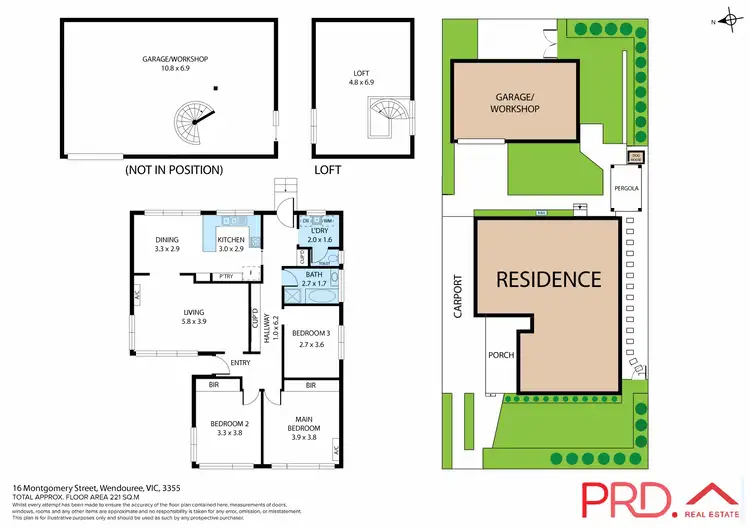 Floorplan of Homely house listing, 16 Montgomery Street, Wendouree VIC 3355