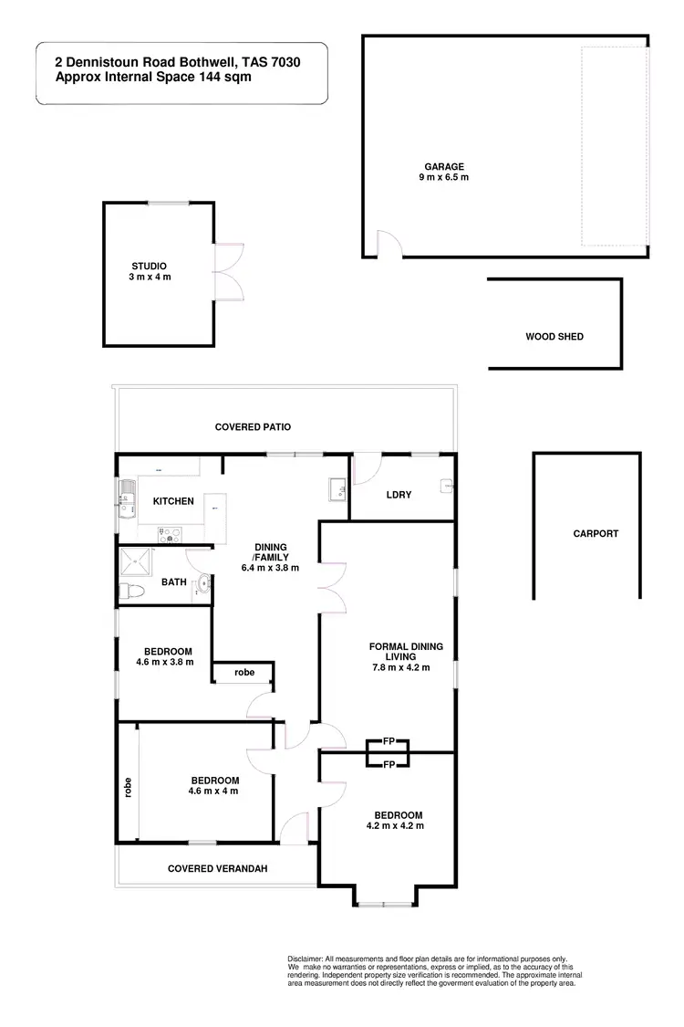 Floorplan of Homely house listing, 2 Dennistoun Road, Bothwell TAS 7030