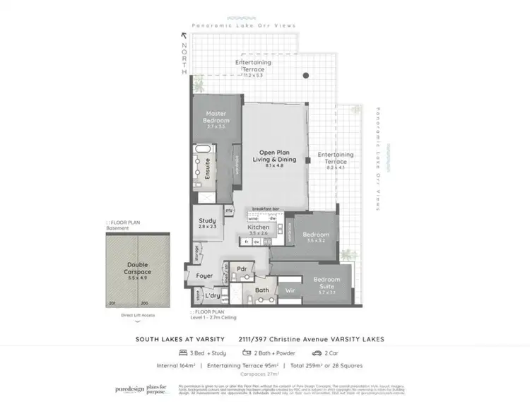 Floorplan of Homely apartment listing, 2111/397 Christine Avenue, Varsity Lakes QLD 4227