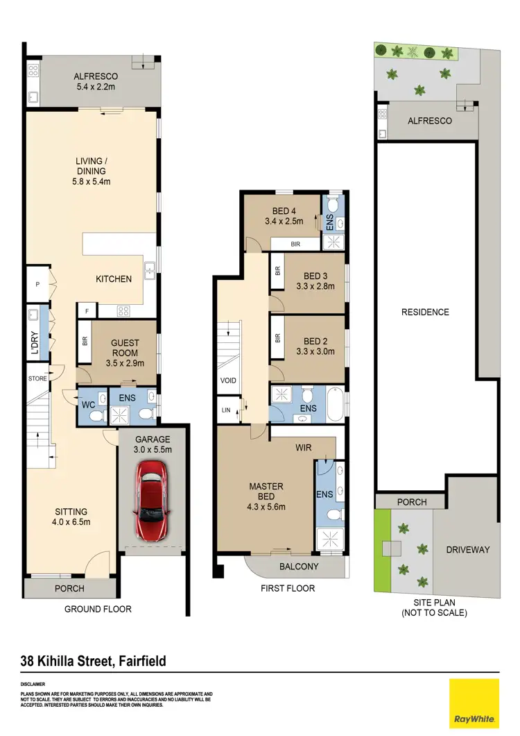 Floorplan of Homely semi-detached listing, 38 Kihilla Street, Fairfield Heights NSW 2165
