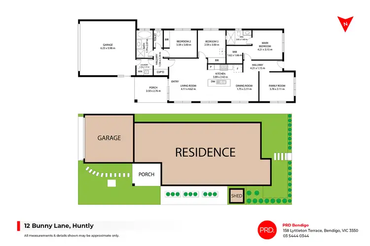 Floorplan of Homely house listing, 12 Bunny Lane, Huntly VIC 3551