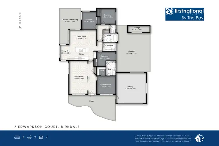 Floorplan of Homely house listing, 7 Edwardson Court, Birkdale QLD 4159