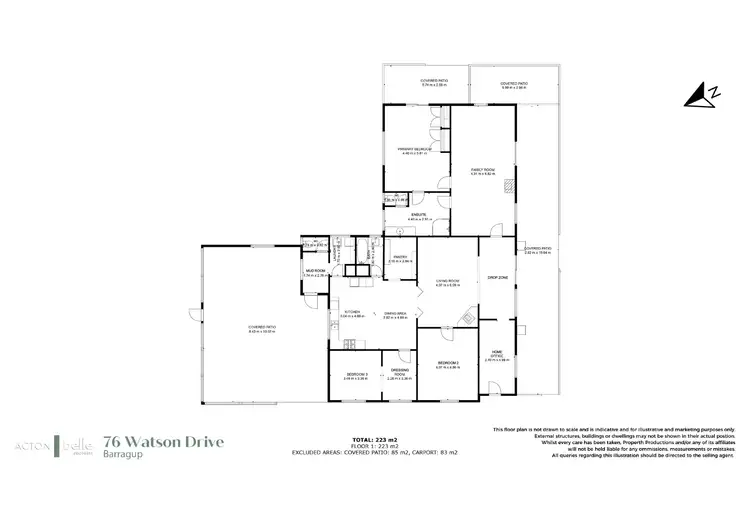 Floorplan of Homely rural property listing, 76 Watson Drive, Barragup WA 6209