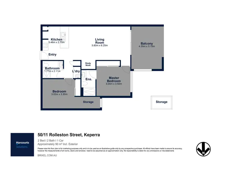 Floorplan of Homely unit listing, 50/11 Rolleston Street, Keperra QLD 4054