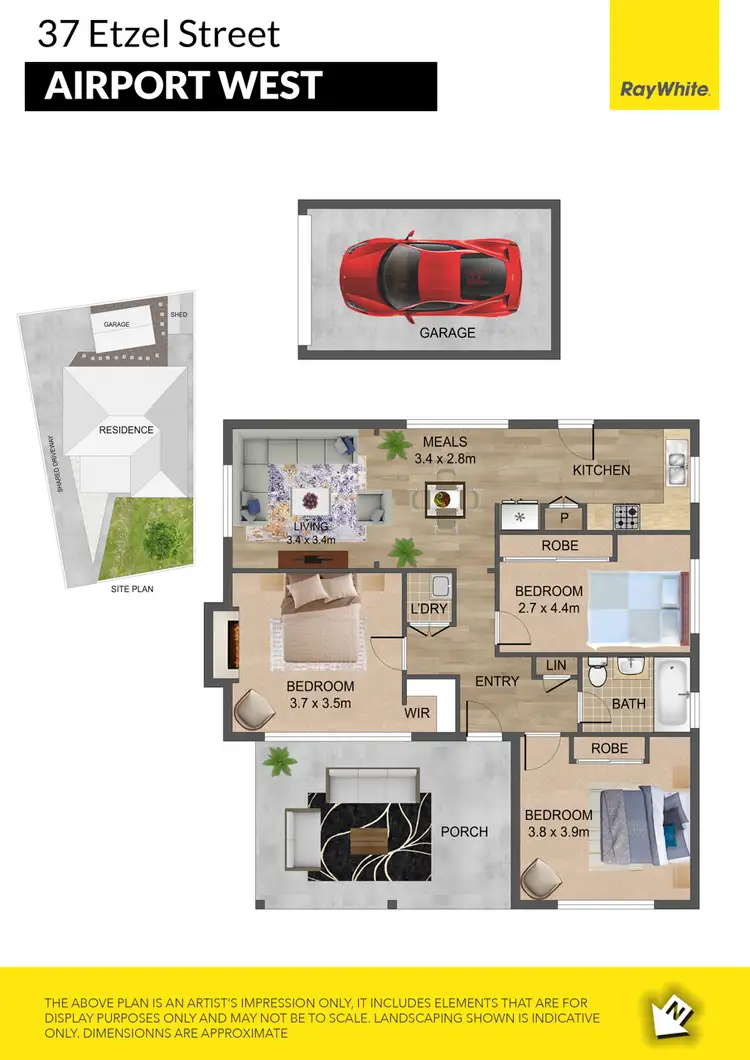 Floorplan of Homely house listing, 37 Etzel Street, Airport West VIC 3042