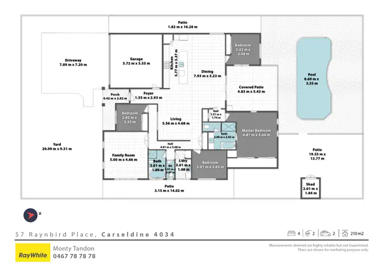Floorplan of Homely house listing, 57 Raynbird Place, Carseldine QLD 4034