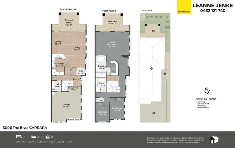 Floorplan of Homely villa listing, 3006 The Boulevard, Carrara QLD 4211