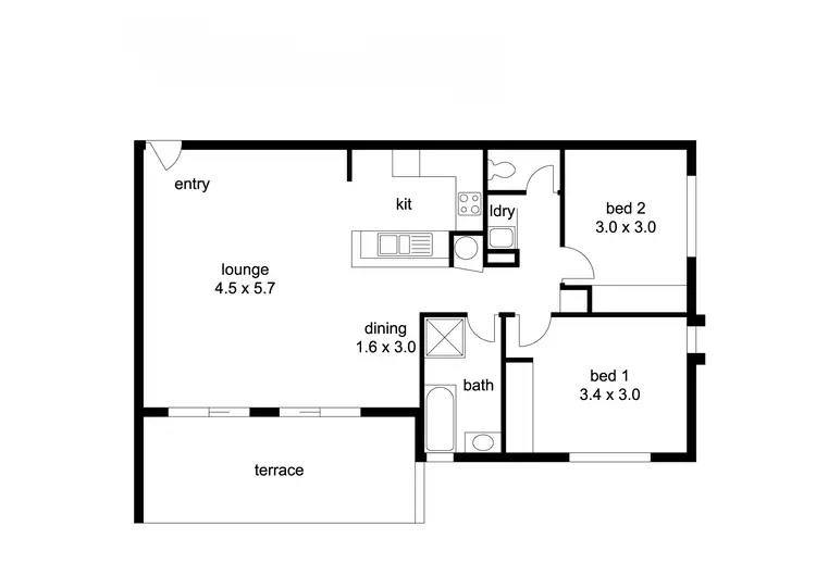 Floorplan of Homely apartment listing, Address available on request