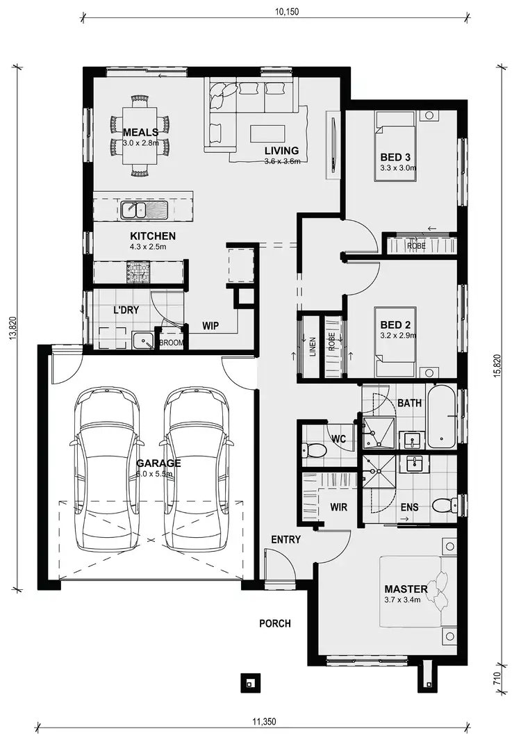 Floorplan of Homely house listing, 538 Karlstad Road - Evergreen, Clyde North VIC 3978