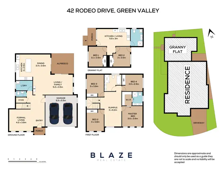 Floorplan of Homely house listing, 42 & 42a Rodeo Drive, Green Valley NSW 2168