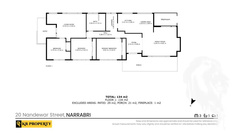 Floorplan of Homely house listing, 20 Nandewar Street, Narrabri NSW 2390