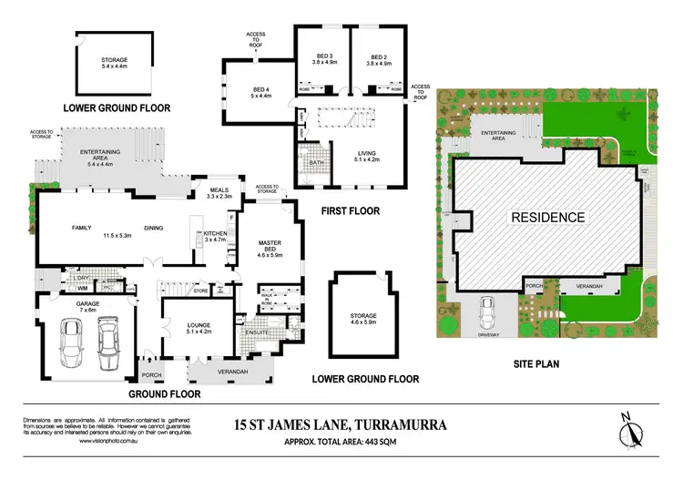 Floorplan of Homely house listing, 15 St James Lane, Warrawee NSW 2074