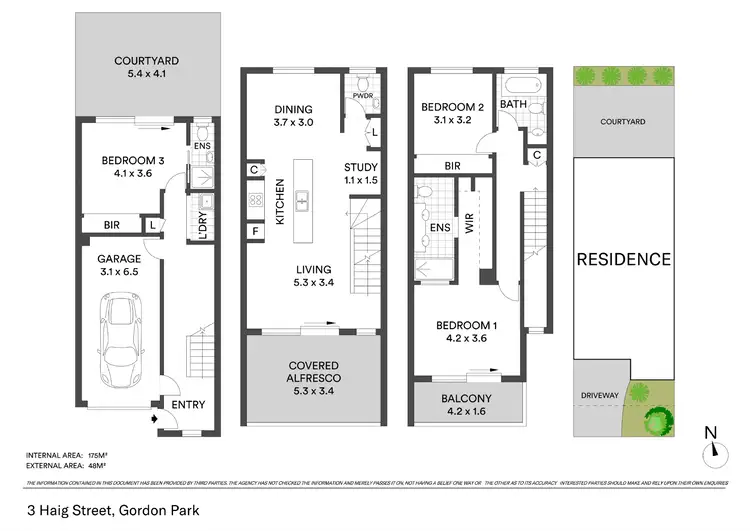 Floorplan of Homely townhouse listing, 3 Haig Street, Gordon Park QLD 4031