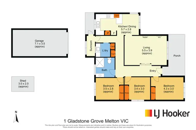 Floorplan of Homely house listing, 1 Gladstone Grove, Melton VIC 3337
