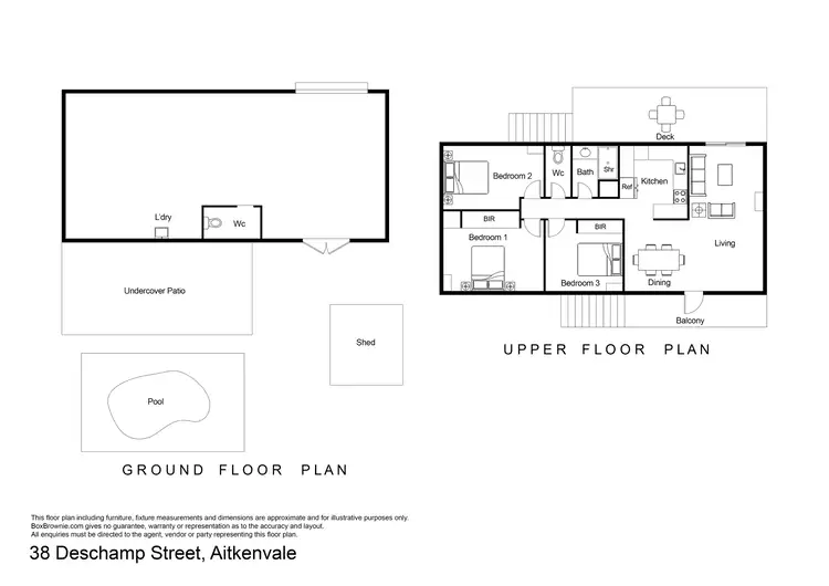 Floorplan of Homely house listing, 38 Deschamp Street, Aitkenvale QLD 4814