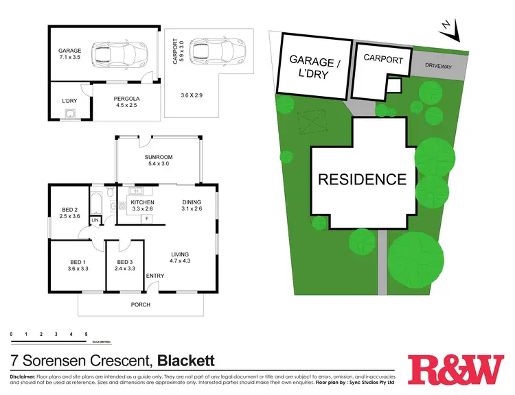 Floorplan of Homely house listing, 7 Sorensen Crescent, Blackett NSW 2770
