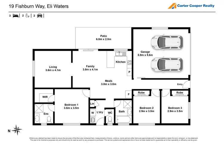 Floorplan of Homely house listing, 19 Fishburn Way, Eli Waters QLD 4655