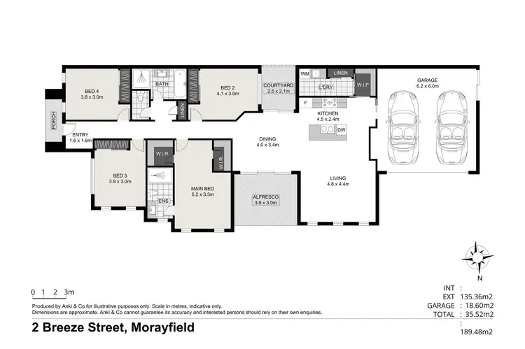 Floorplan of Homely house listing, 2 Breeze Street, Morayfield QLD 4506