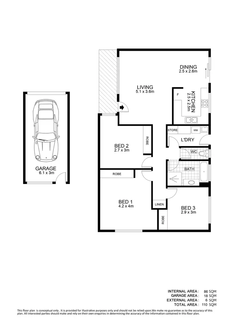 Floorplan of Homely unit listing, 2/31 Cooinda Crescent, Maroochydore QLD 4558