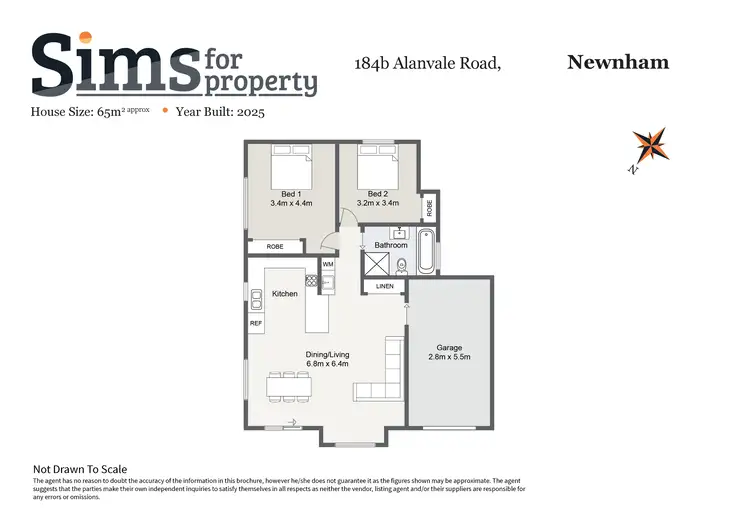 Floorplan of Homely unit listing, 184B Alanvale Road, Newnham TAS 7248
