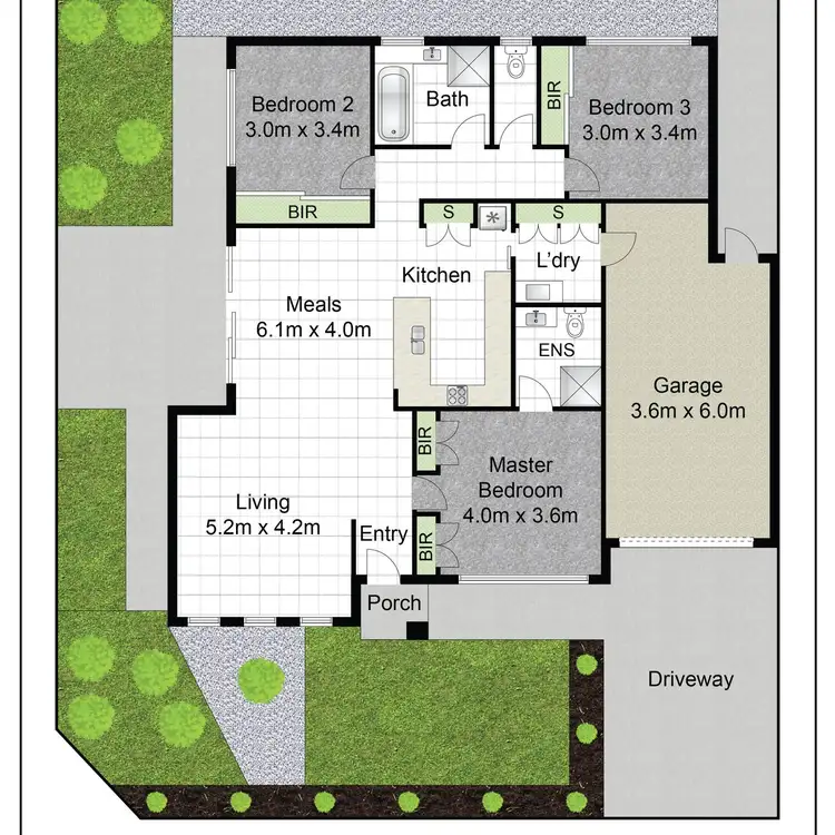 Floorplan of Homely house listing, 10 Ken James Place, Burnside Heights VIC 3023