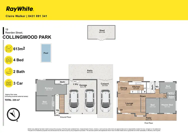 Floorplan of Homely house listing, 19 Reerden Street, Collingwood Park QLD 4301