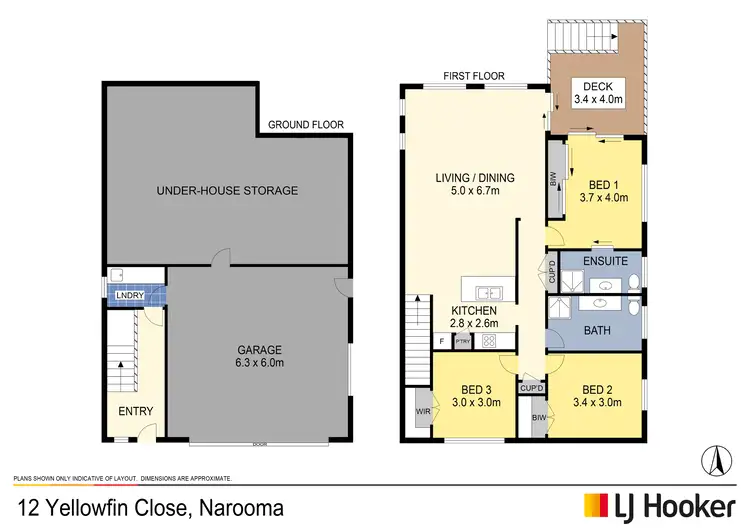 Floorplan of Homely house listing, 12 Yellowfin Close, Narooma NSW 2546