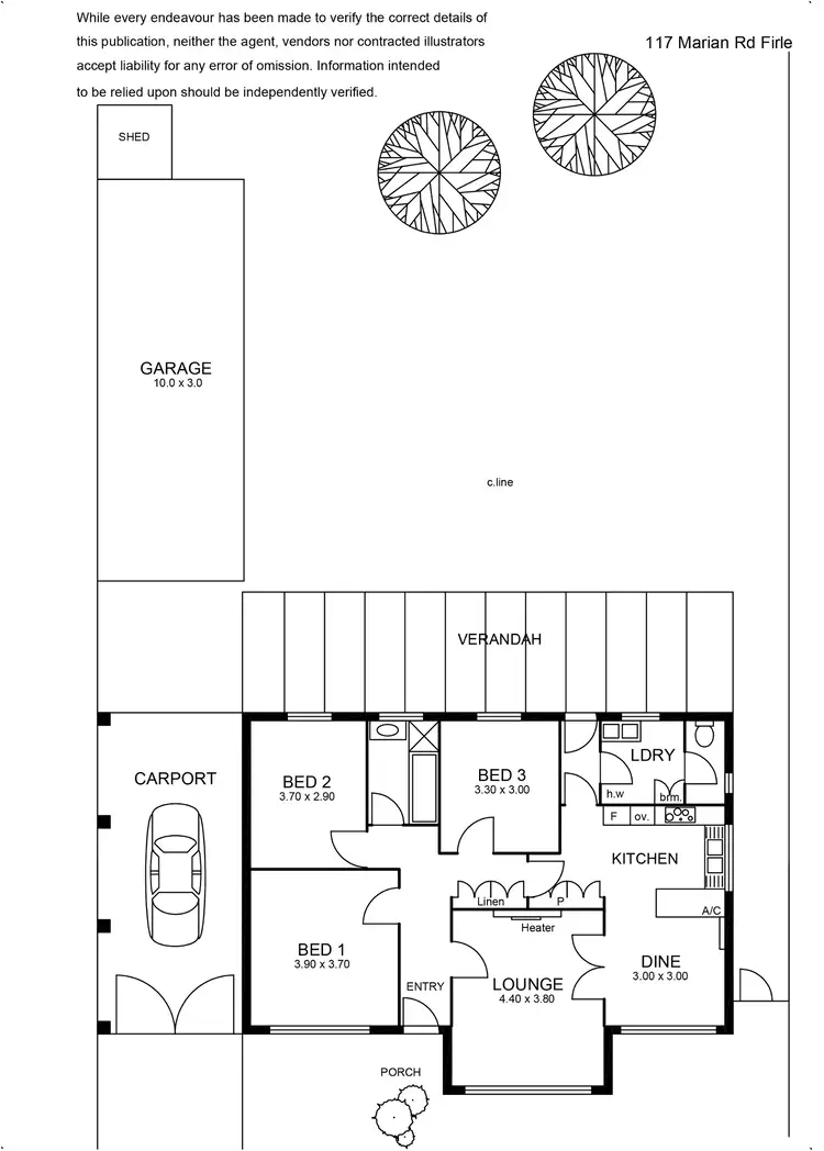 Floorplan of Homely house listing, 117 Marian Road, Firle SA 5070