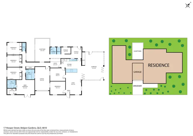 Floorplan of Homely house listing, 17 Hooper Street, Belgian Gardens QLD 4810