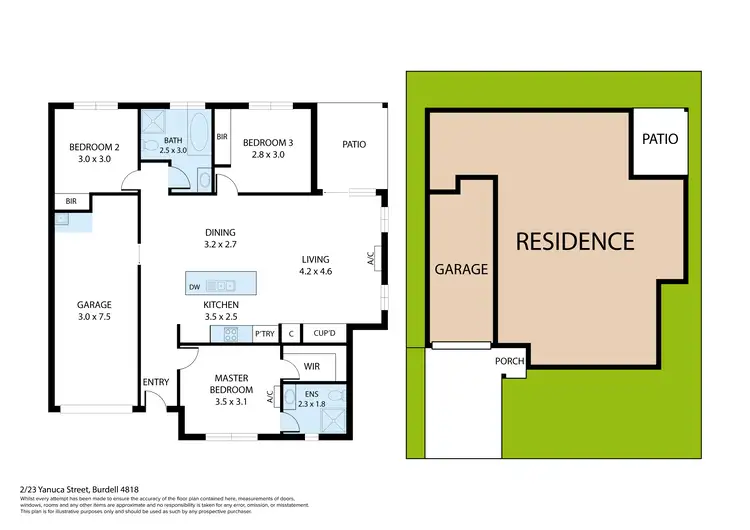 Floorplan of Homely house listing, 2/23 Yanuca Street, Burdell QLD 4818