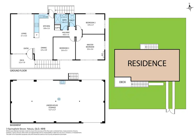 Floorplan of Homely house listing, 3 Springfield Street, Yabulu QLD 4818