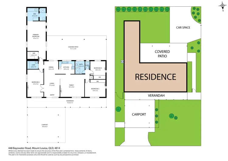 Floorplan of Homely house listing, 448 Bayswater Road, Mount Louisa QLD 4814