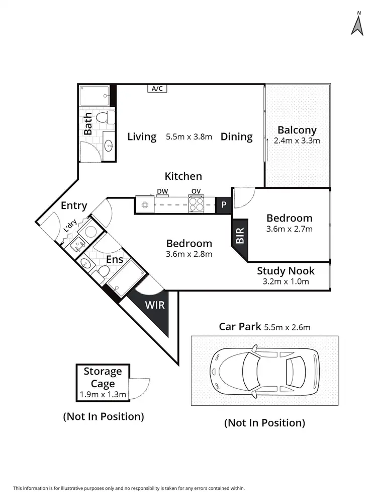 Floorplan of Homely apartment listing, 412/18 Malone Street, Geelong VIC 3220